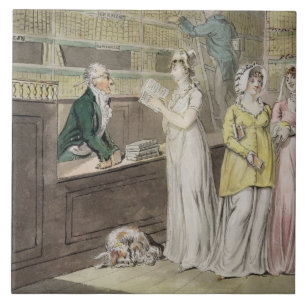 Die Wanderbücherei (Feder und w/c und w Fliese