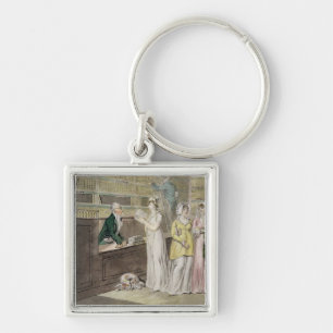 Die Wanderbücherei (Feder und w/c und w Schlüsselanhänger