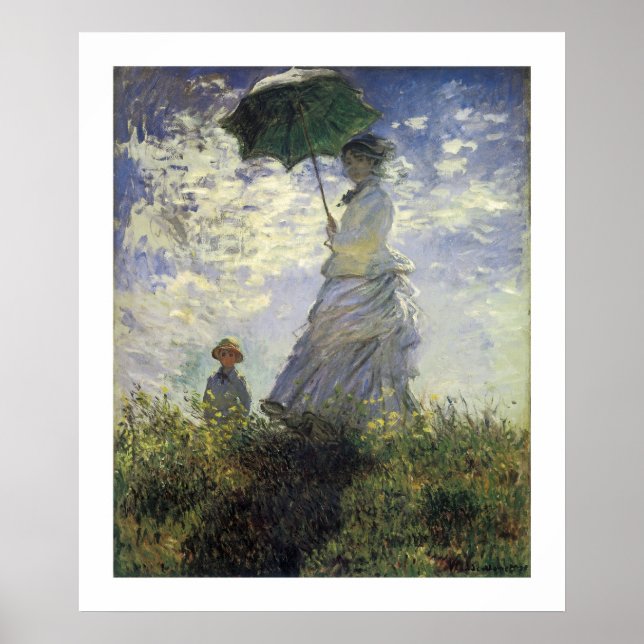 Die Wanderung, Lady mit Sonnenschirm Poster (Vorne)