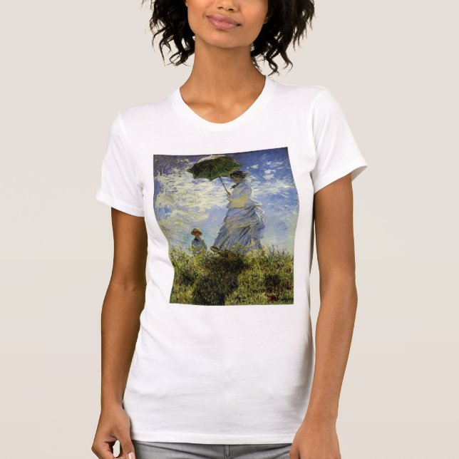 Die Wanderung, Lady mit Sonnenschirm T-Shirt (Vorderseite)