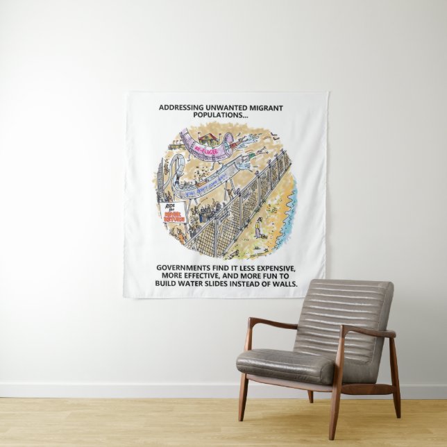 Die Wandteppiche für Flüchtlingswasser (Beispiel)