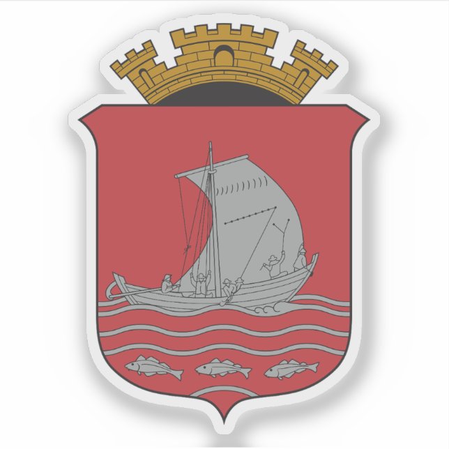 Die Wappen von Ålesund Aufkleber (Vorderseite)
