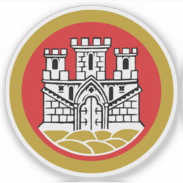 Die Wappen von Bergen, Norwegen Aufkleber