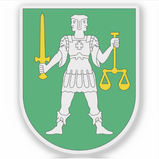 Die Wappen von Kongsberg Aufkleber (Vorderseite)