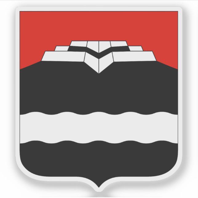 Die Wappen von Kongsvinger Aufkleber (Vorderseite)