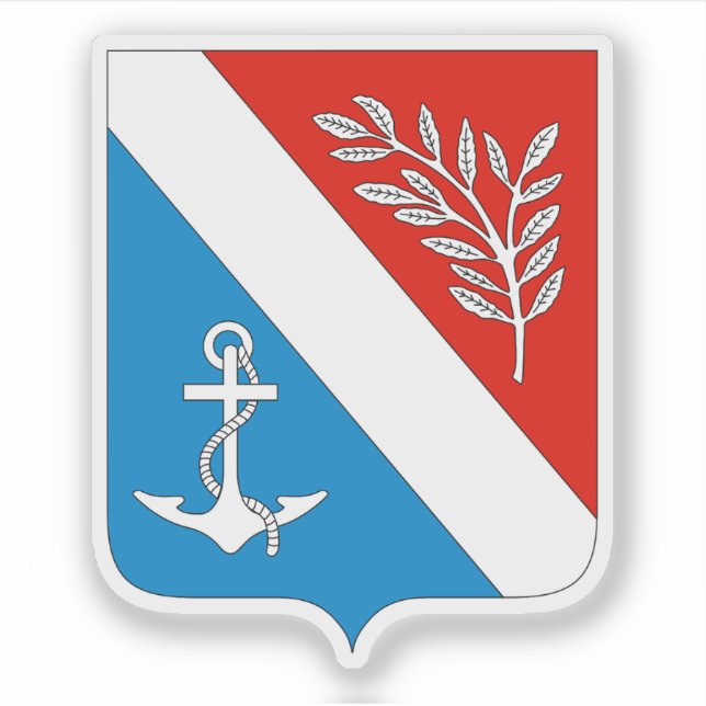 Die Wappen von Porsgrunn Aufkleber (Vorderseite)