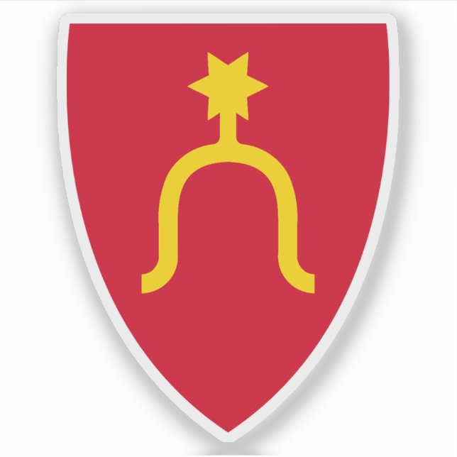 Die Wappen von Rygge Aufkleber (Vorderseite)
