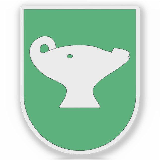 Die Wappen von Sandnes Aufkleber (Vorderseite)
