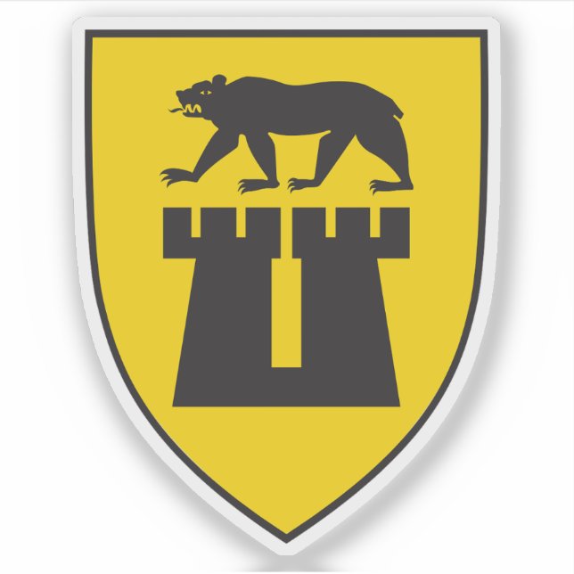 Die Wappen von Sarpsborg Aufkleber (Vorderseite)