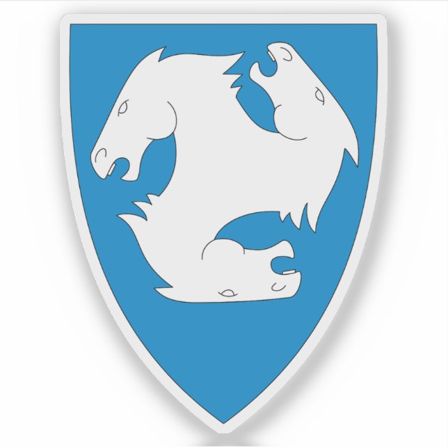 Die Wappen von Ski Aufkleber (Vorderseite)