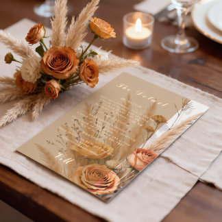 Die Wärme der Herbst-Hochzeitsdetailkarte RSVP Karte