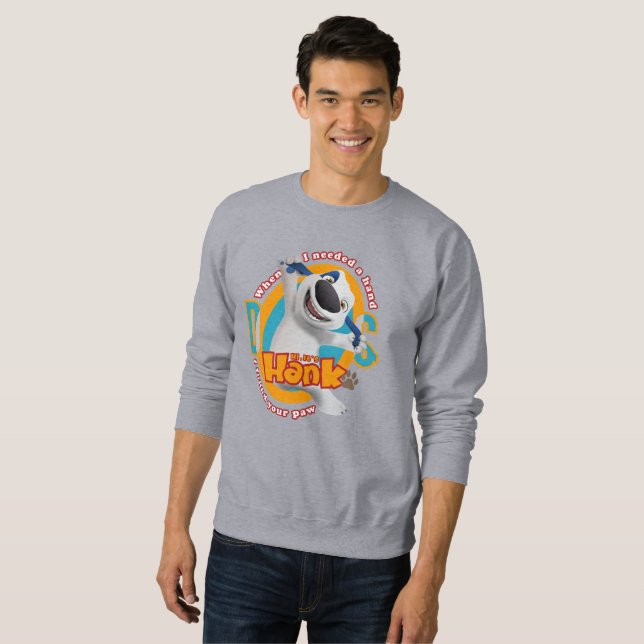 Die Wärme der Pfoten | Männer Sweatshirt (Vorne ganz)