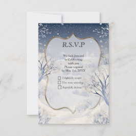 Die Wärme der Sonne im Winter RSVP Karte