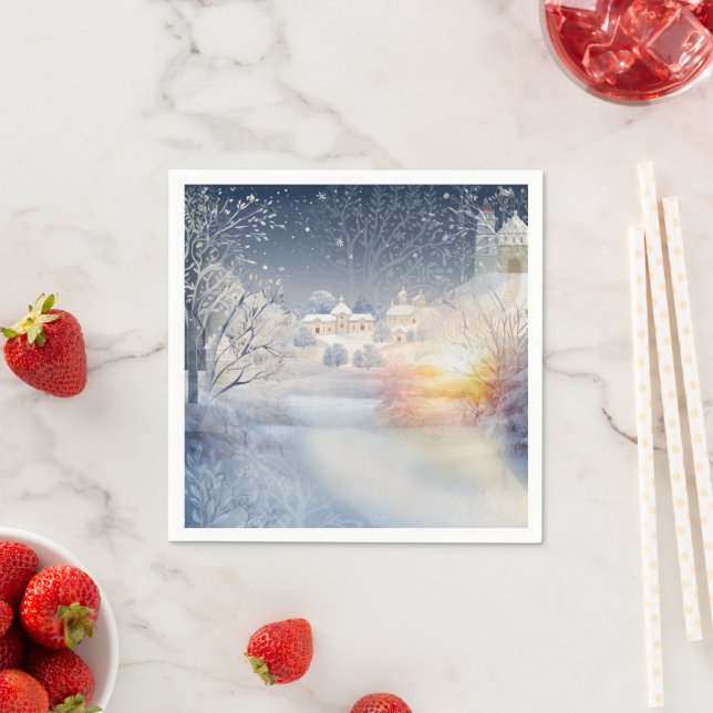 Die Wärme der Sonne im Winter Serviette (Beispiel)