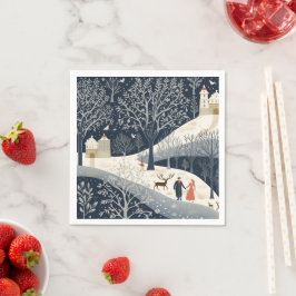 Die Wärme der Sonne im Winter Serviette