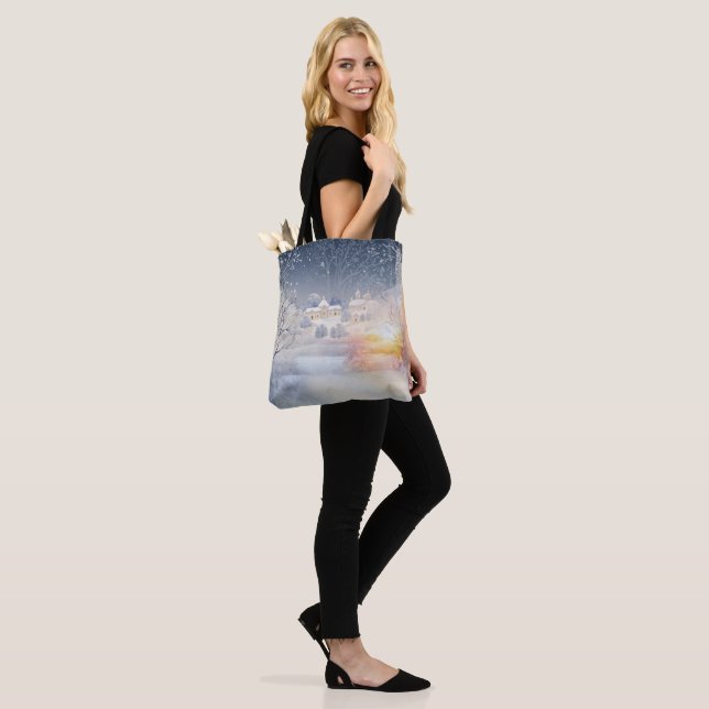 Die Wärme der Sonne im Winter Tasche (Am Model)