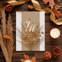 Die Wärme des Herbstes - Save The Date Einladung