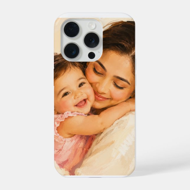 Die warme Umarmung einer Mutter iPhone 15 Pro Hülle (Rückseite)