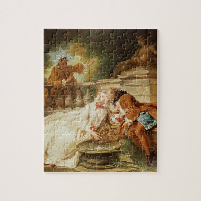 Die Warnung, 1723 (Öl auf Leinwand) (Vertikal)