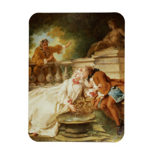 Die Warnung, 1723 (Öl auf Leinwand) Magnet