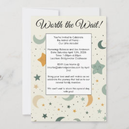 Die warte Adoption Baby Dusche Einladung