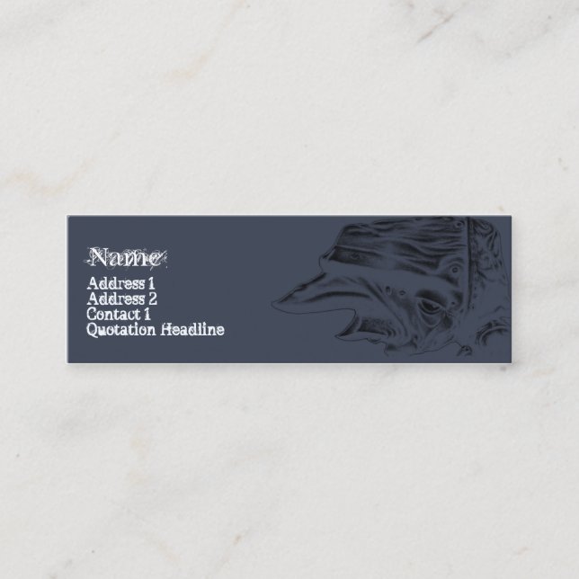 DIE WARZE MINI VISITENKARTE (Vorderseite)