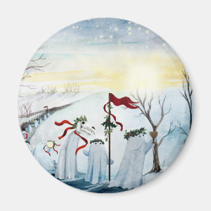 Die Wassailing-Geister Magnet