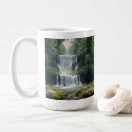 Die Wasserfall-Landschaft Kaffeetasse