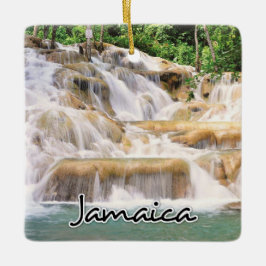 Die Wasserfälle von Jamaica Dunn schließen Keramikornament