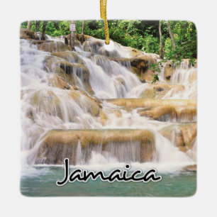 Die Wasserfälle von Jamaica Dunn schließen Keramikornament