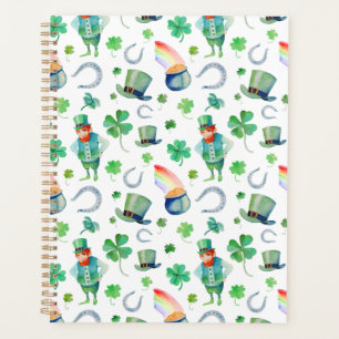 Die Wasserfarbe St. Patrick's Day Pattern Planer
