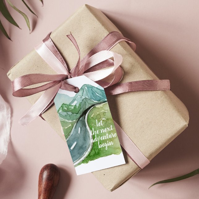 Die Wasserfarbenwelt Der nächste Abenteuer beginnt Geschenkanhänger (Von Creator hochgeladen)