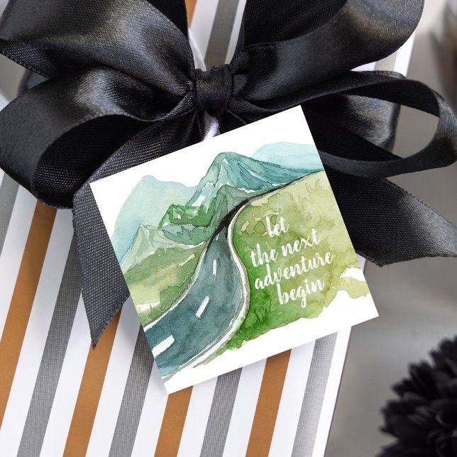 Die Wasserfarbenwelt Der nächste Abenteuer beginnt Geschenkanhänger (Von Creator hochgeladen)