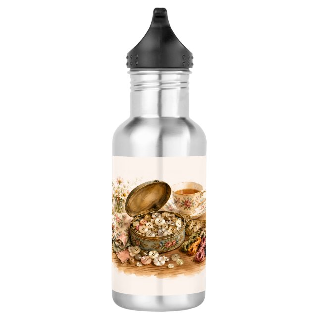 Die Wasserflasche Button Tin (Rechts)