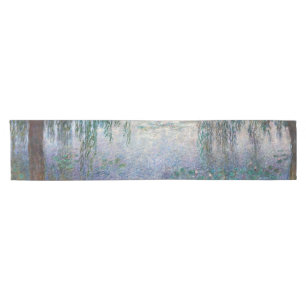 Die Wasserlilien - Morgens mit Willows, Monet Kurzer Tischläufer