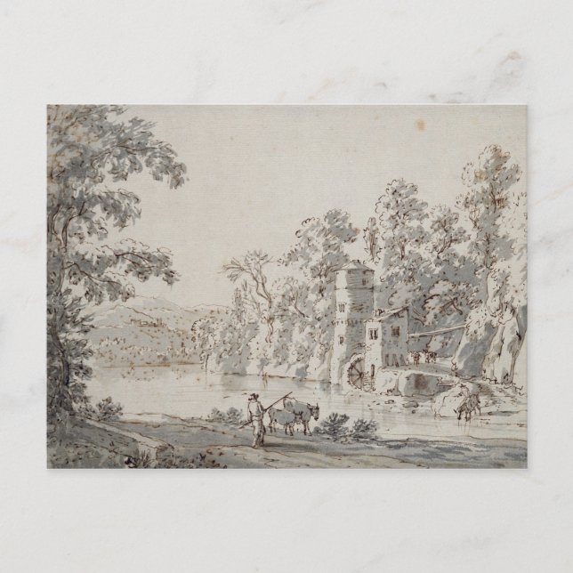 Die Wassermühle am Ford Postkarte (Vorderseite)