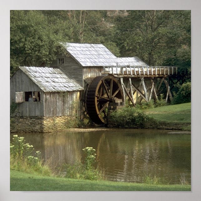 Die Wassermühle Poster (Vorne)