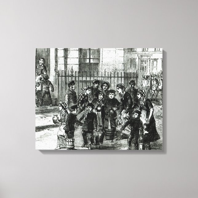 Die Wasserversorgung Leinwanddruck (Vorderseite)