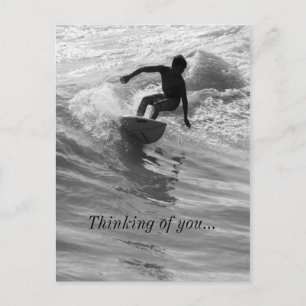 Die Wave Grayscale Denken Sie an Ihre Postkarte