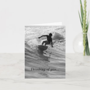 Die Wave Grayscale Denken Sie Ihre Karte reiten