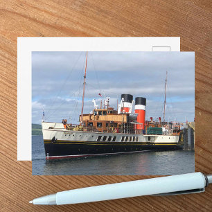 Die Waverley-Paddle Steamer, Rothesay, Schottland Postkarte