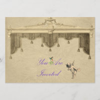 Die Wedding Theater-Vorhänge laden ein