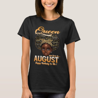 Die weibliche Königin war im August glücklich am G T-Shirt