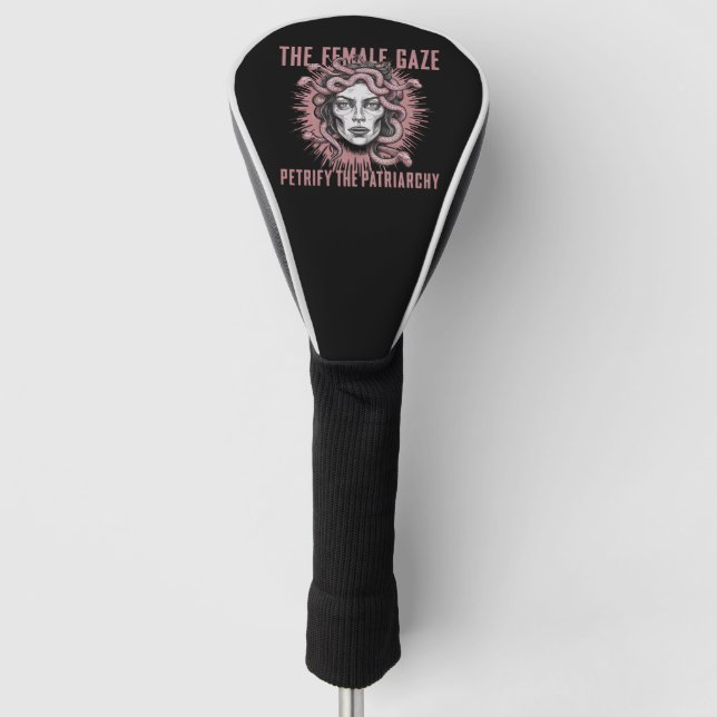 Die Weiblichkeit versteinert die Patriarchat Medus Golf Headcover (Vorderseite)