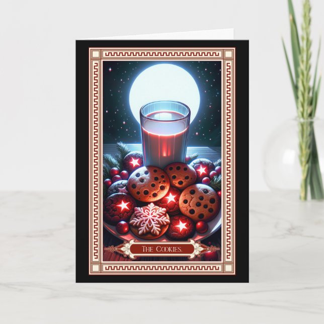 Die Weihnachts-Cookie-Tarot-Karte Karte (Vorderseite)