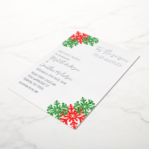 Die Weihnachts-Hochzeit Folieneinladung