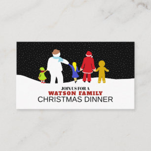 Die Weihnachtsbande, Weihnachtsfeier-Ticket-Einlad Begleitkarte