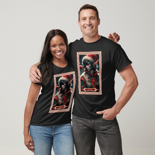 Die Weihnachtself-Tarot-Karte T-Shirt (Unisex)