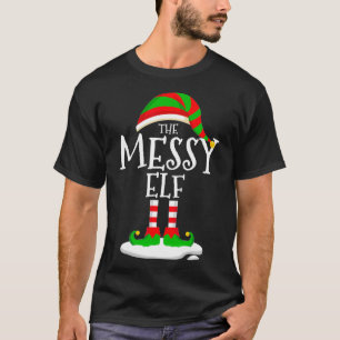 Die Weihnachtsfamilie des Messy Elf passt Pajamas T-Shirt