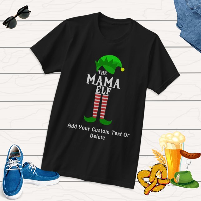 Die Weihnachtsfamilie von Mama ELF passt zum Elf T-Shirt (Von Creator hochgeladen)
